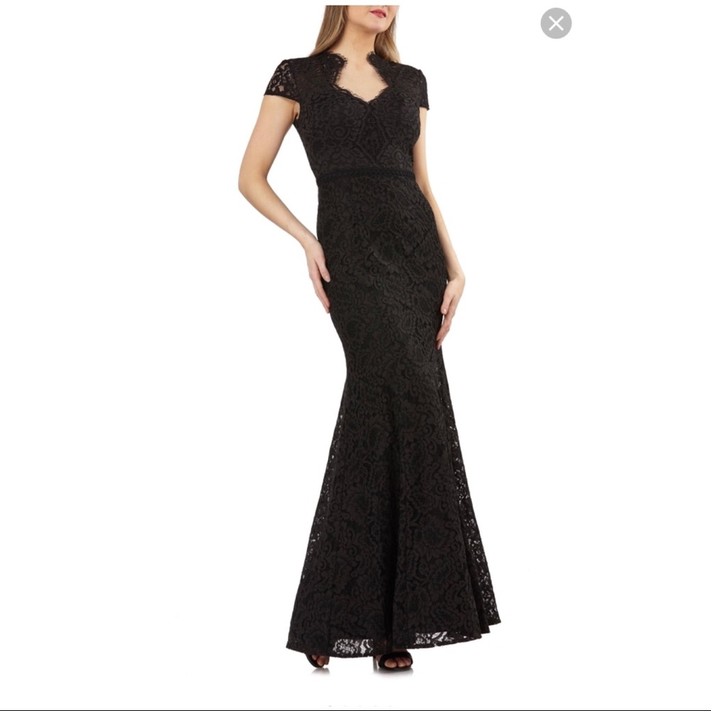 JS Collections Lace Mermaid Gown